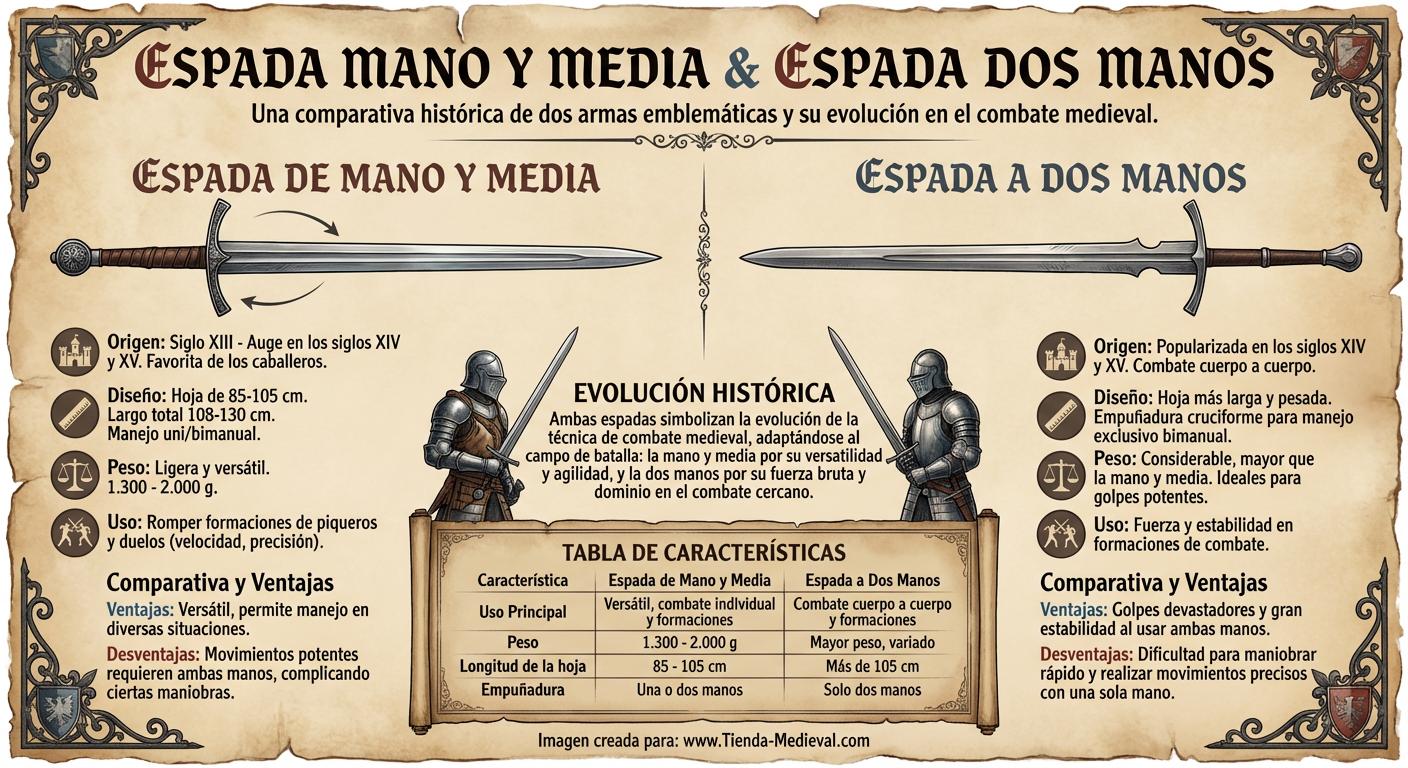 Espada mano y media & Espada dos manos