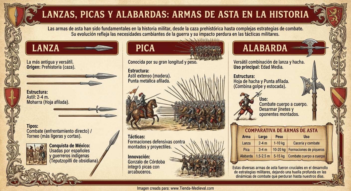 Lanzas, Picas y Alabardas