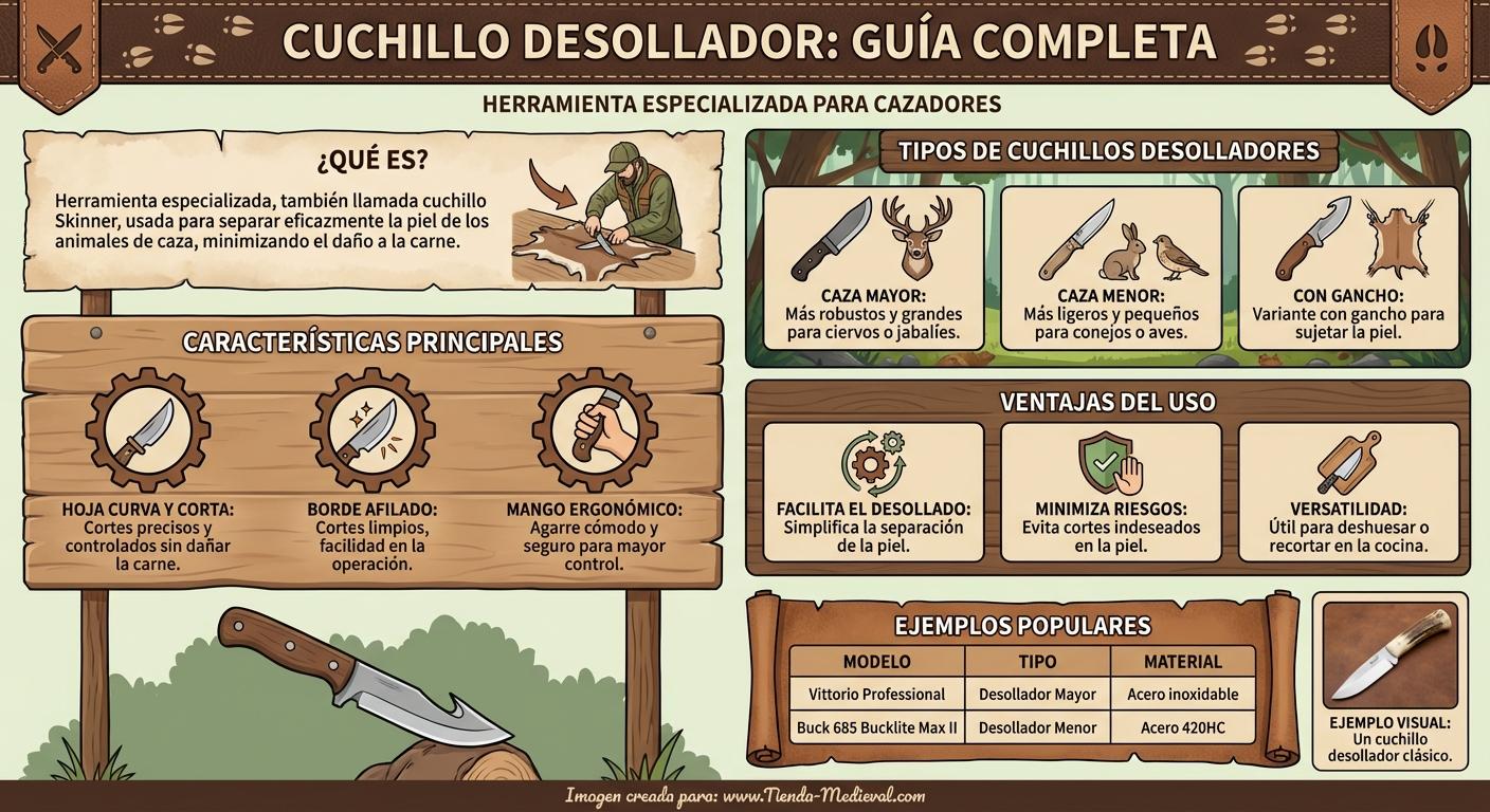 ¿Qué es un cuchillo desollador?
