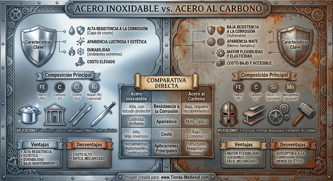 Acero Inoxidable vs. Acero al Carbono
