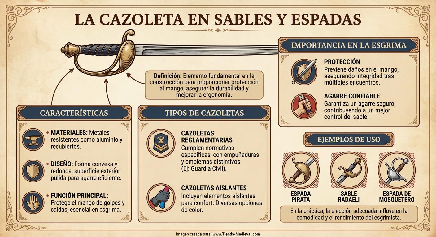 ¿Qué es la Cazoleta en un sable o espada?