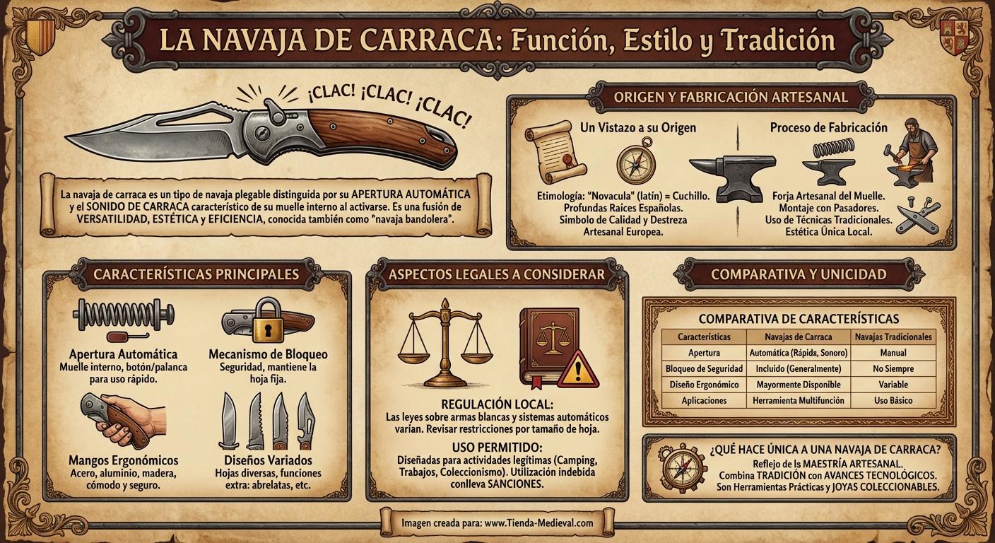 ¿Qué es una navaja de carraca?