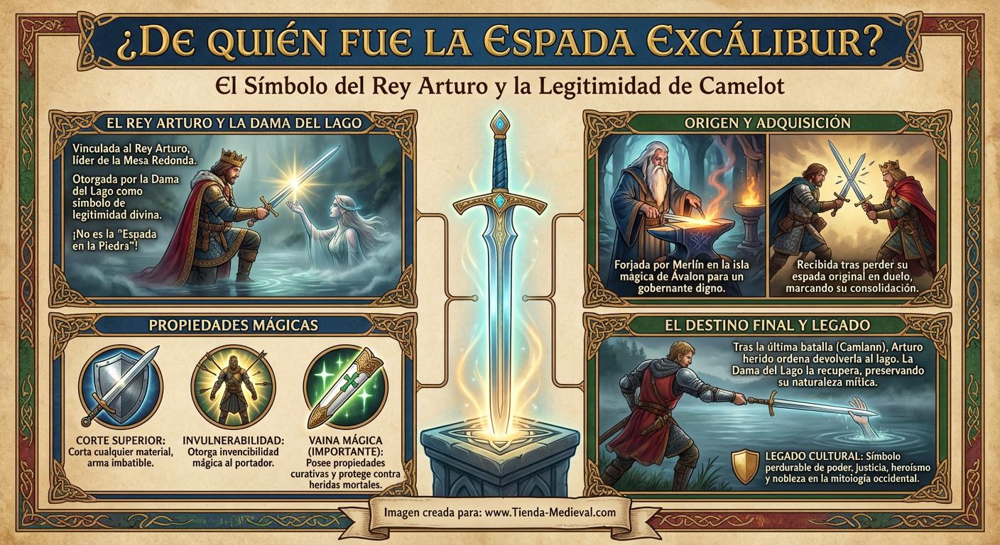 ¿De quién fue la Espada Excálibur?