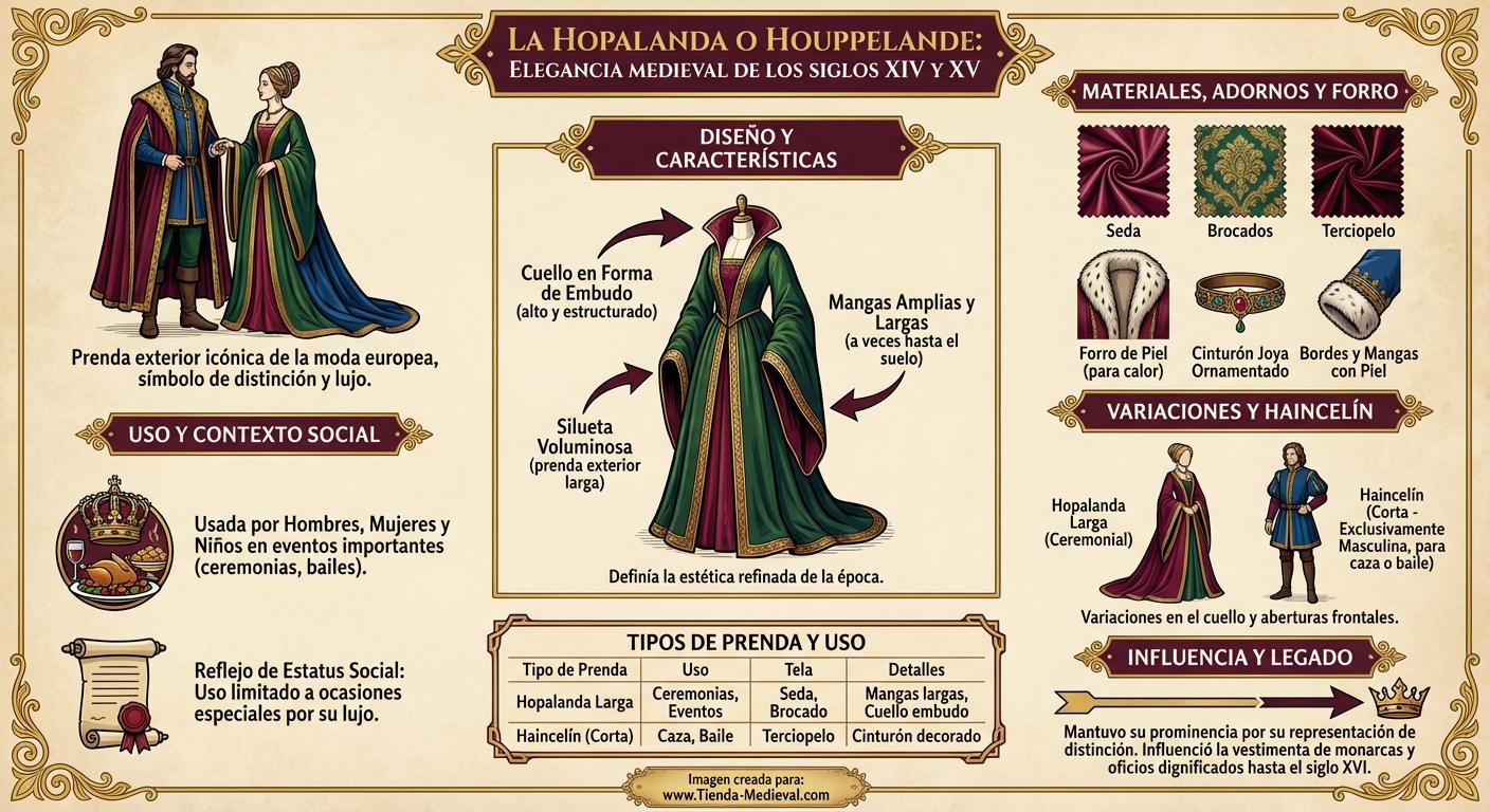 ¿Qué es una Hopalanda o Houppelande?