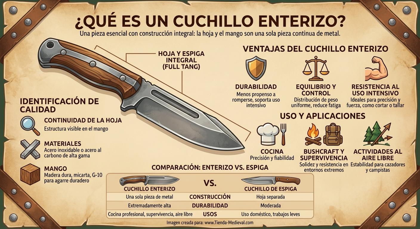 ¿Qué es un Cuchillo Enterizo?