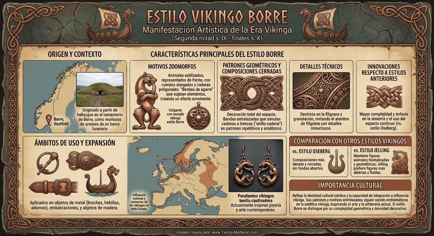 ¿Qué es el estilo vikingo Borre?