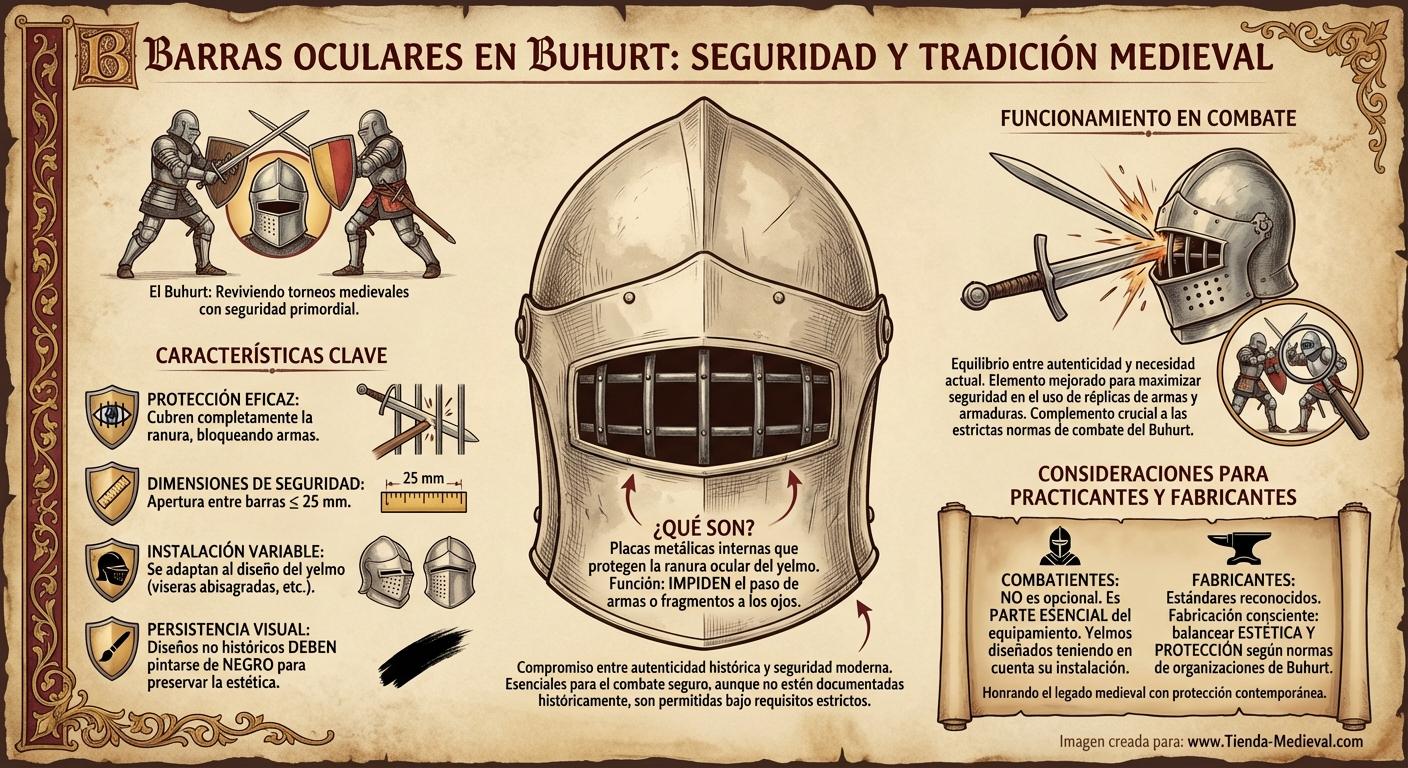 ¿Qué son las barras oculares en Buhurt?