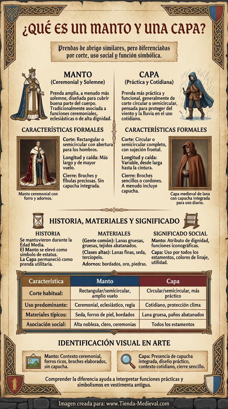 ¿Qué es un Manto y una Capa?